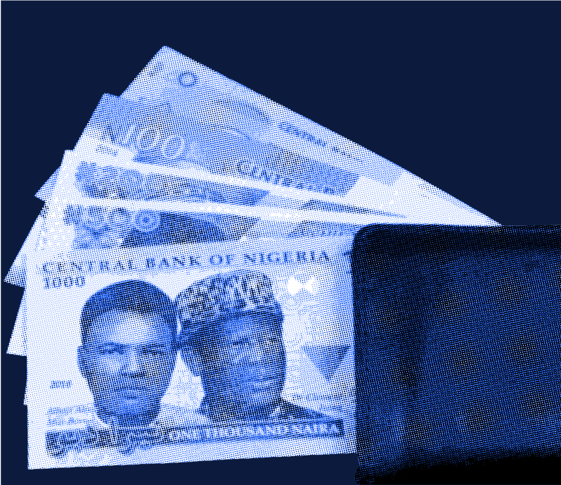 An image of 1000 Naira notes