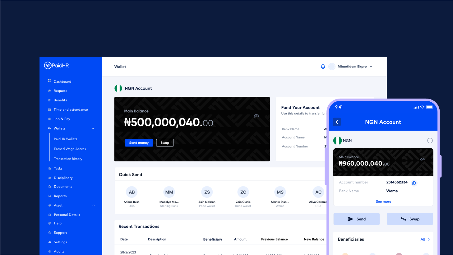 PaidHR User Wallet image